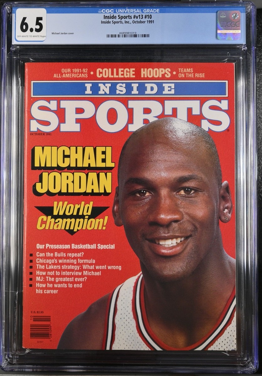 Inside Sports Magazine v13 #10 CGC 6.5 Basketball Michael Jordan