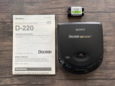 Vintage Sony Discman Mega Bass D-220