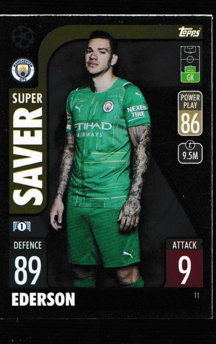 2021-22 Topps Match Attax Champions & Europa League #11 Ederson