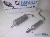 Imasaf Auspuff Set Ab Kat für Toyota Yaris 1.3 16V 1999-2003| Mitteltopf+Endtopf
