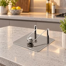 Stainless Steel Tabletop Tissue Holder Rust-Resistant Square Tissue Holder with