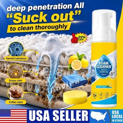 Multi-Enzyme Foam Cleaner,All-Purpose Deep Cleaning Spray For Car,Kitchen,Sofa
