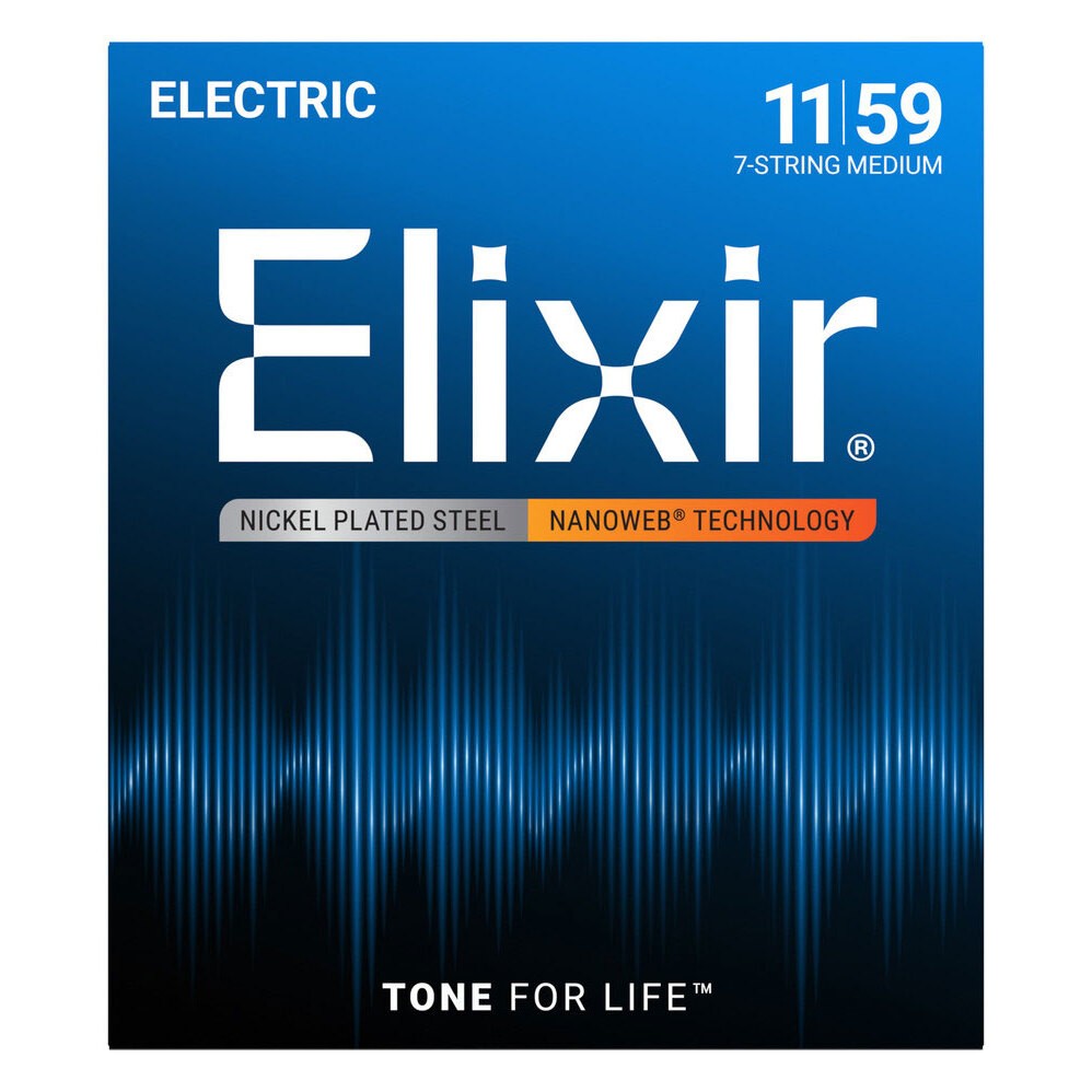 Saiten E-Gitarre Elixir Nanoweb 7-String Medium 011-059 Gitarrensaiten E- Gitar 3890₽