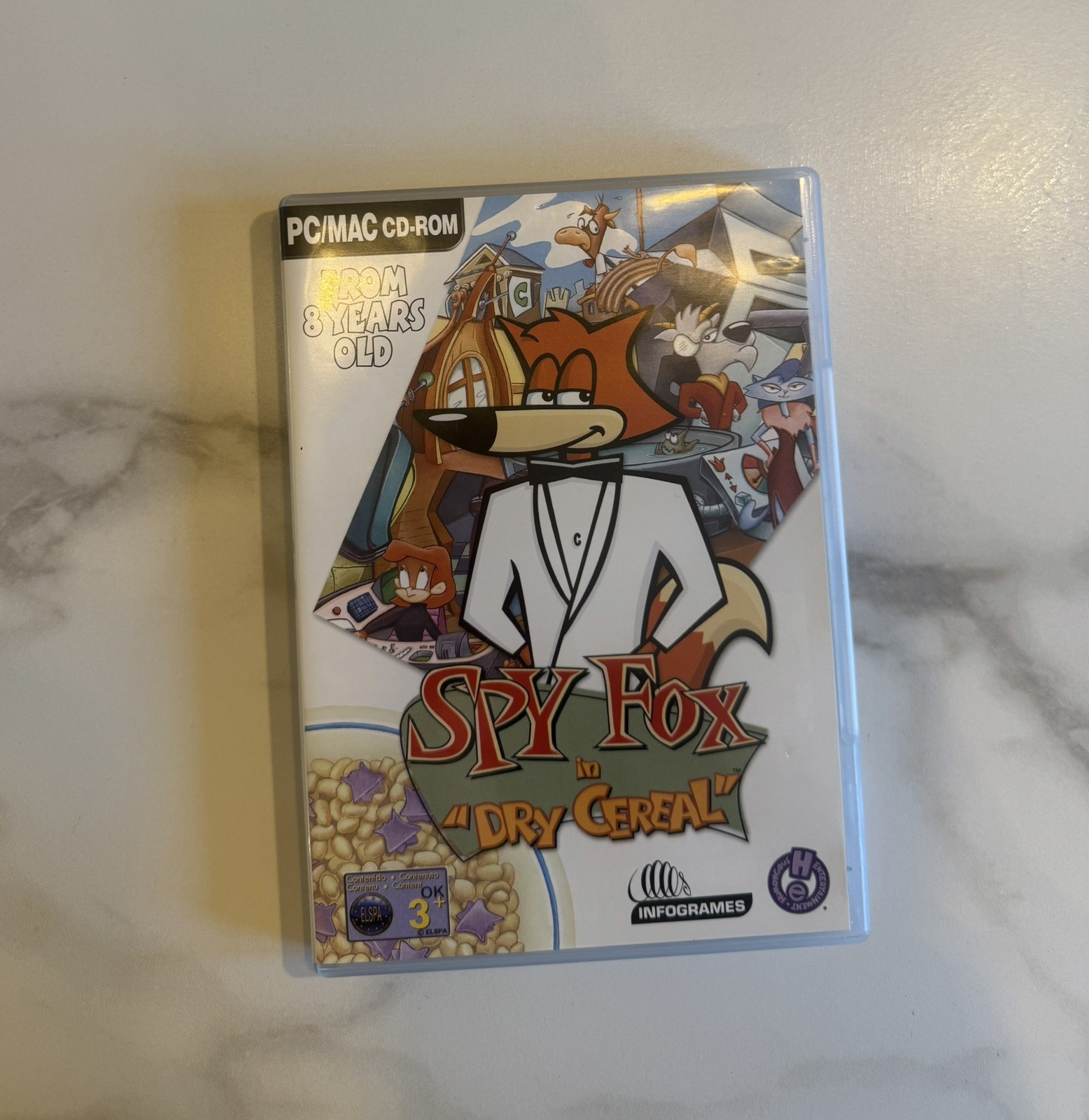 SPY FOX IN 'DRY CEREAL' PC/MAC CD-ROM GAME 2001 INFOGRAMES.