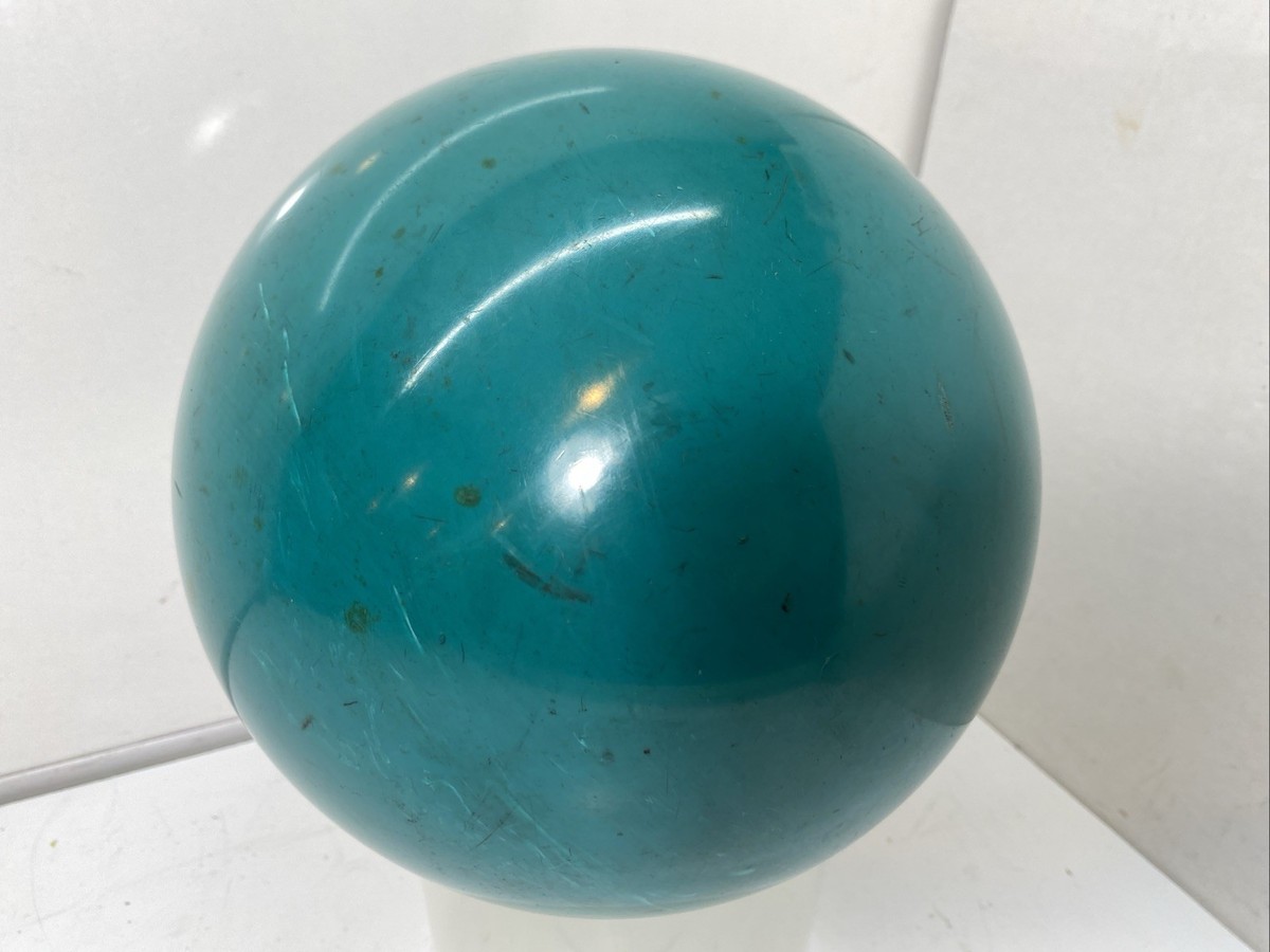 Brunswick Original 90s Teal Rhino Pro Bowling Ball 16 lb Drilled