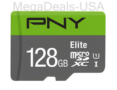 PNY Elite 128GB Microsdxc Card up to 85MB/Sec W/ Adapter (P-SDU128U185EL-GE)