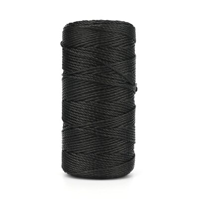 	KINGLAKE 426 Feet Nylon Twine #36 Bank Line-Black Nylon String 2mm-100%	