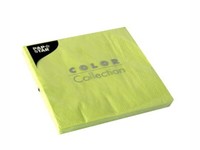 20 Servietten LimonengrüN 3-Lagig Tissue 1/4-Falz 33 X 33 Cm HellgrüN GrüN Party
