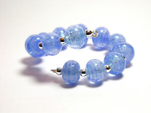VictoriaGail Lampworked Beads- Winter Sky Lg