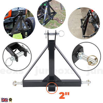 Attelage Remorque 3 Points Pour Tracteur - Catégorie 1, 2" Boule, Barre D'Attelage Avec Suspension Mobile, Compatible La Plupart Des Remorques