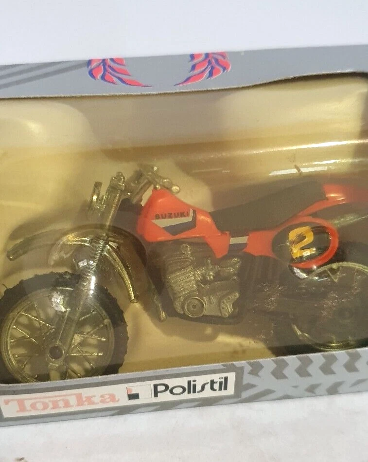 Tonka Polistil Suzuki MX Scrambler, escala 1/24. Hecho en Italia, Metal + plástico Foto 2 de 4