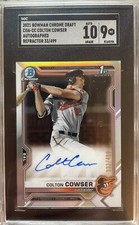 2021 Bowman Chrome Draft 1st Colton Cowser!🔥 Refractor Auto /499 SGC 10/9!
