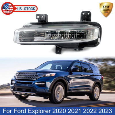 For Ford Explorer 2020-2023 LED Fog Light Clear Bumper Lamp Left Driver Side