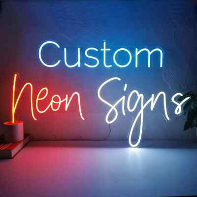 Personalized Neon Light Sign - Custom Logo, Name, Wall Art, Home & Event Décor