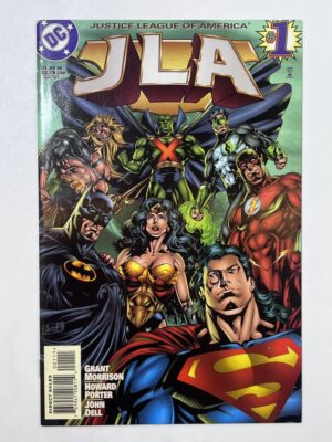 JLA #1 (1996) 1st team app. The Hyperclan in 9.4 Near Mint