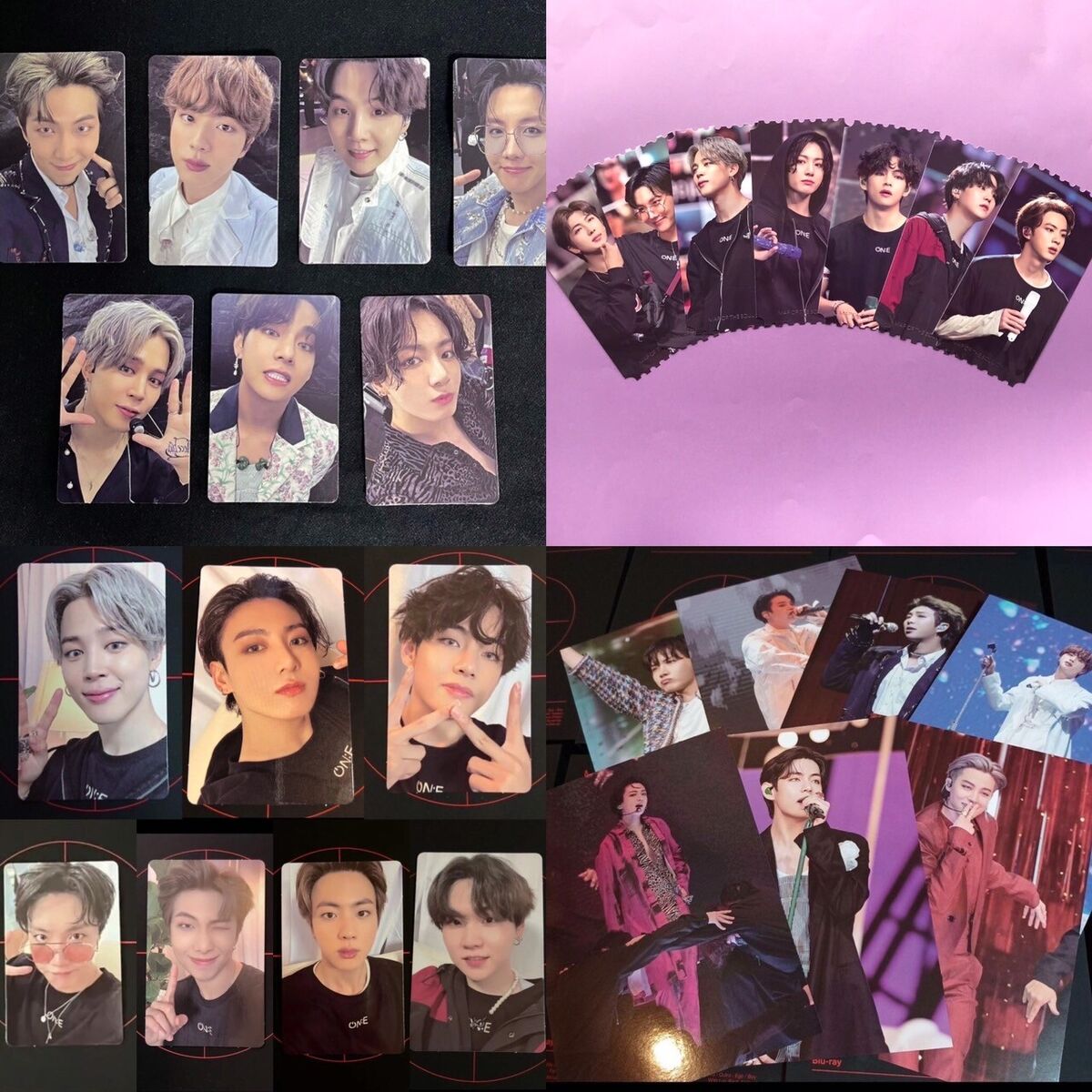 BTS MAP OF THE SOUL ONE DVD MOS ONE Blu-ray Photo Card BTS MAP OF THE SOUL ONE DVD MOS ONE Blu-ray Photo Card