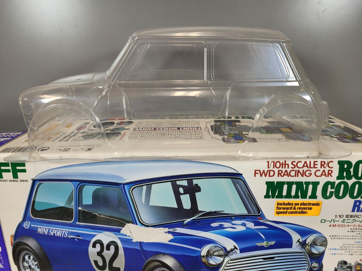 New Built Tamiya 1/10 R/C Rover Mini Cooper Racing FF M-03 New Built Tamiya 1/10 R/C Rover Mini Cooper Racing FF M-03