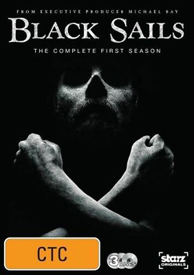 Black Sails : Season 1 (DVD, 2014, 3-Disc Set) brand new sealed t53