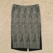 Calvin Klein Skirt Size 2 Black Unlined Stretchy Pencil