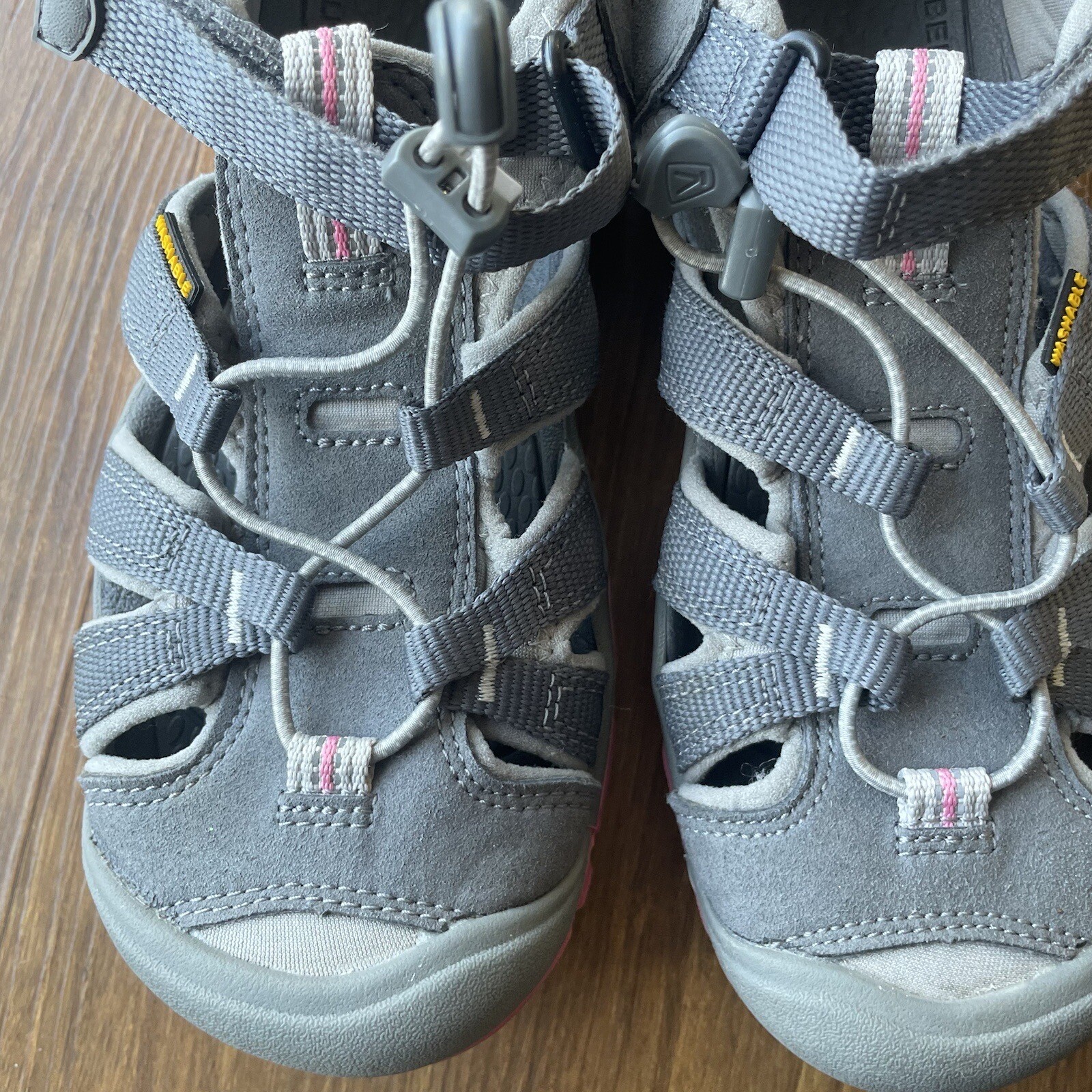 Sandali KEEN Seacamp II CNX bambina 4 grigio rosa scarpa da acqua outdoor escursionismo