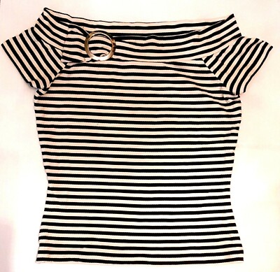 express striped blouse