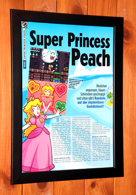 Super Princess Peach Nintendo DS promo rare Small Poster / Ad Page