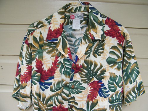 Vintage Hilo Hattie The Hawaiian Original Shirt Sz L Made in Hawaii Nice Colors - Picture 4 of 10