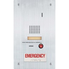 AIPHONE IS-SS-RA-RA-R Flush Mount Video Door Station W/ Emergency Call Button.