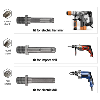 Wood Splitter Drill Bit Set – Heavy Duty Cone Driver With 2 Bits & 4 Shanks, Titanium Coated, For Firewood Splitting, Oak/Walnut/Hickory (Fits Most Drills)