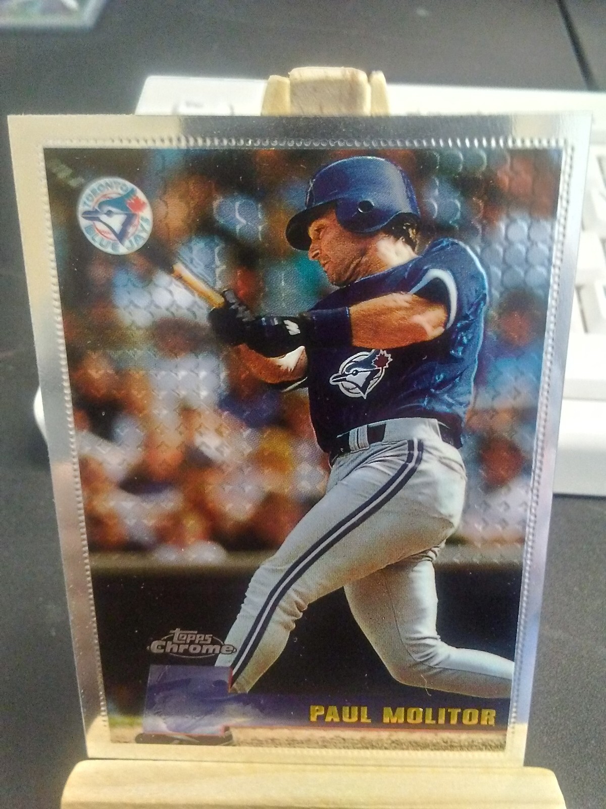 1996 Topps Chrome (1st Year Topps Chrome) #14 Paul Molitor -Toronto Blue Jays-
