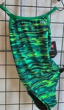 TYR DuraFast DiamondFit Hydra Swimsuit Green Womens Size 30 New With Tags
