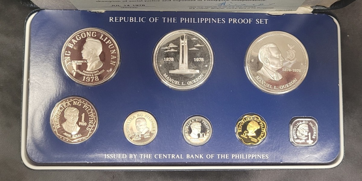 Philippines 1978 8-Coin Proof Set Original Packaging B533 | eBay