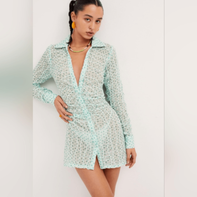 drea mini dress Z Supply Drea Long Sleeve Black Mini Dress