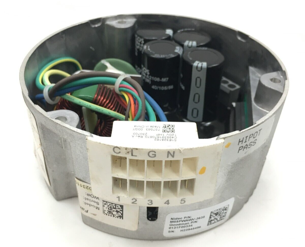 NIDEC M55PWAWV-3635 Programmable ECM Module ONLY 0131F00307 120V