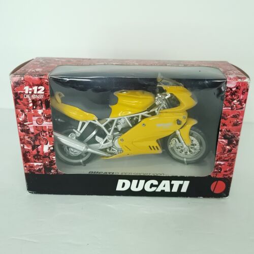 NewRay Ducati World Super Sport 1000os Desmodue Yellow 1:12 Scale Die-Cast  NEW - Picture 1 of 8