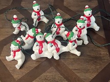 Polar Bear Coca-Cola String Light Set - Indoor/Outdoor 10 Lights Set