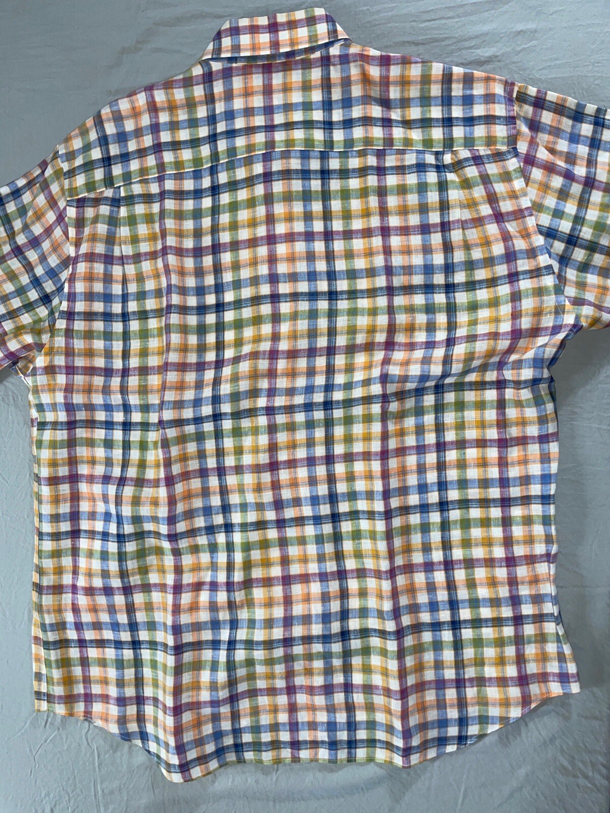 Robert Talbott Long Sleeve Button Front 100% Line… - image 7