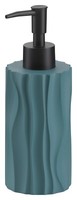 Kela Merida Seifenspender Spender Dosierer Pumpspender Polyresin Petrol Schwarz