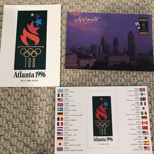 1996 atlanta olympics Postcards 4x6 - Bild 2 von 4