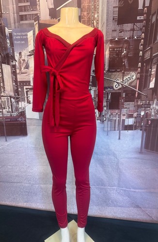 Women's Red Long Sleeve Jumpsuit Size Small Nee without tags - Picture 4 of 4