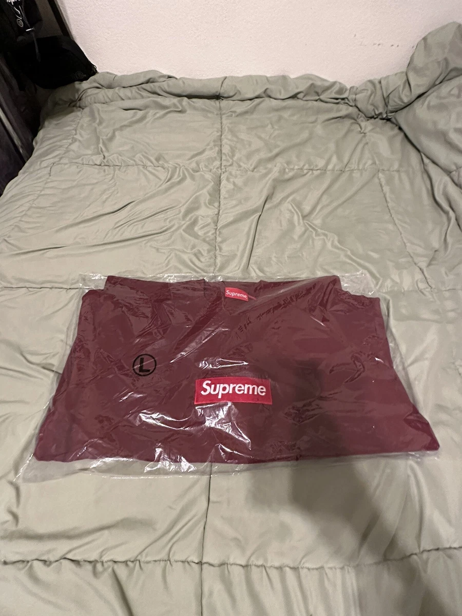 Supreme Box Logo Crewneck Cardinal Burgundy Red Size L Priority Shipped