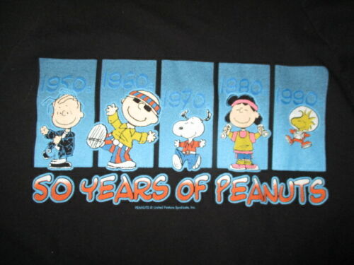 Vintage Peanuts SNOOPY 1950s 1960s 1970s 1980s 1990s (LG) T-Shirt CHARLIE  BROWN