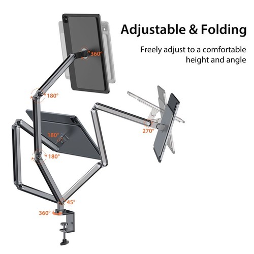 Magnetic iPad Pro 12.9 Stand Foldable Arm Tablet Holder for working and drawing - 第 3/15 張圖片