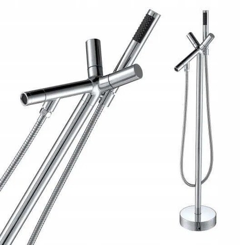 Stand-Wannenarmatur Aus Kupfer - Freistehend, Mit Duschkopf, Retro Design, Für Badewanne