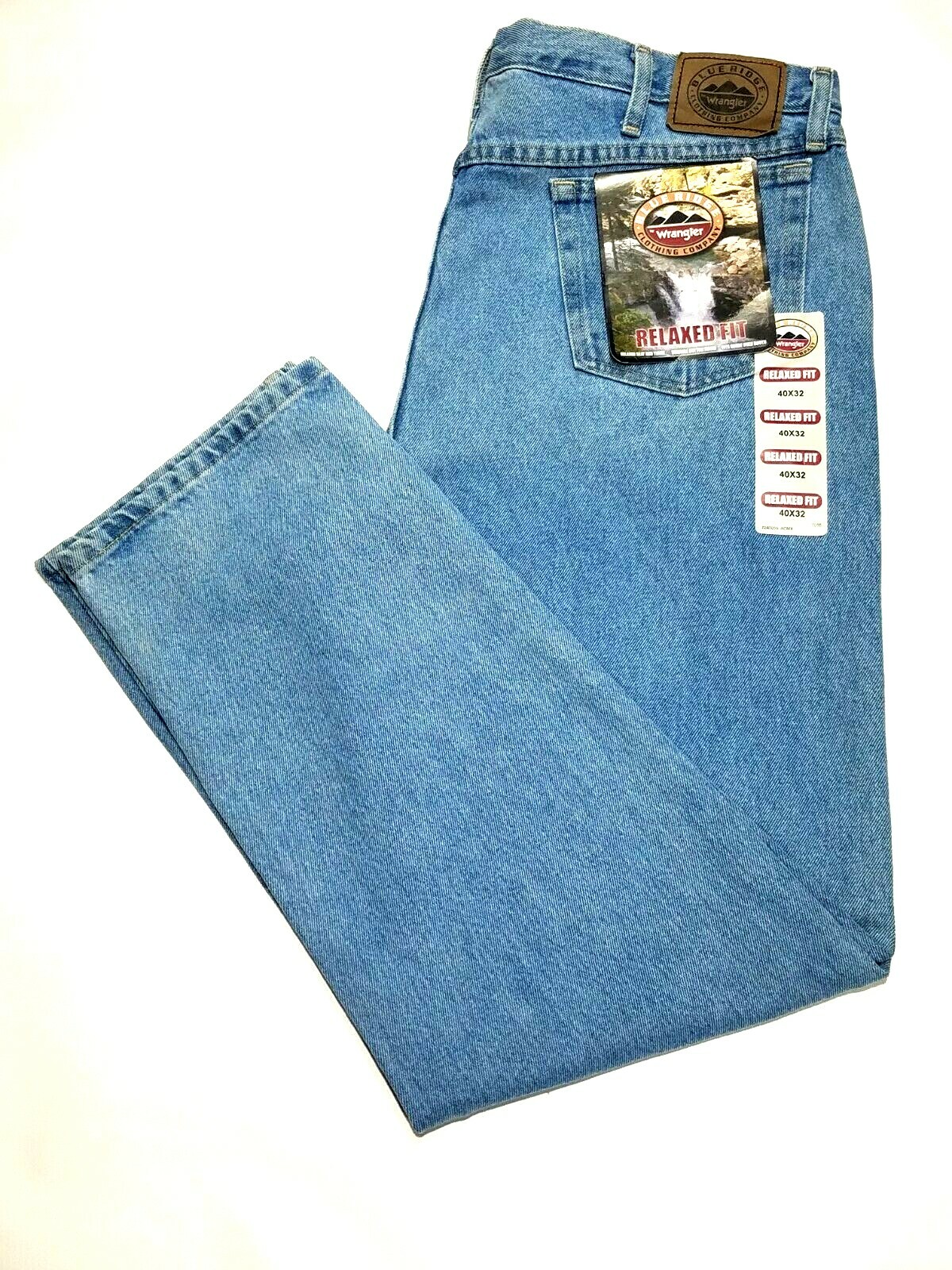 Men's Blue Ridge Clothing Company By Wrangler Blue Jeans Relaxed Fit Size  40x32 | eBay