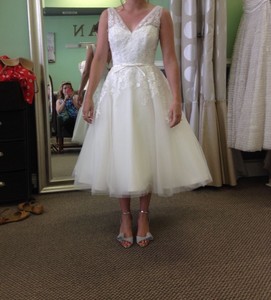 ebay tea length wedding dress
