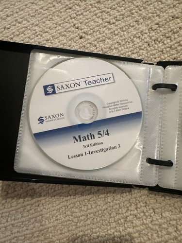 Saxon Math 5/4 54 third edition Lesson and Test CDs homeschool Saxon Teacher - 第 3/10 張圖片