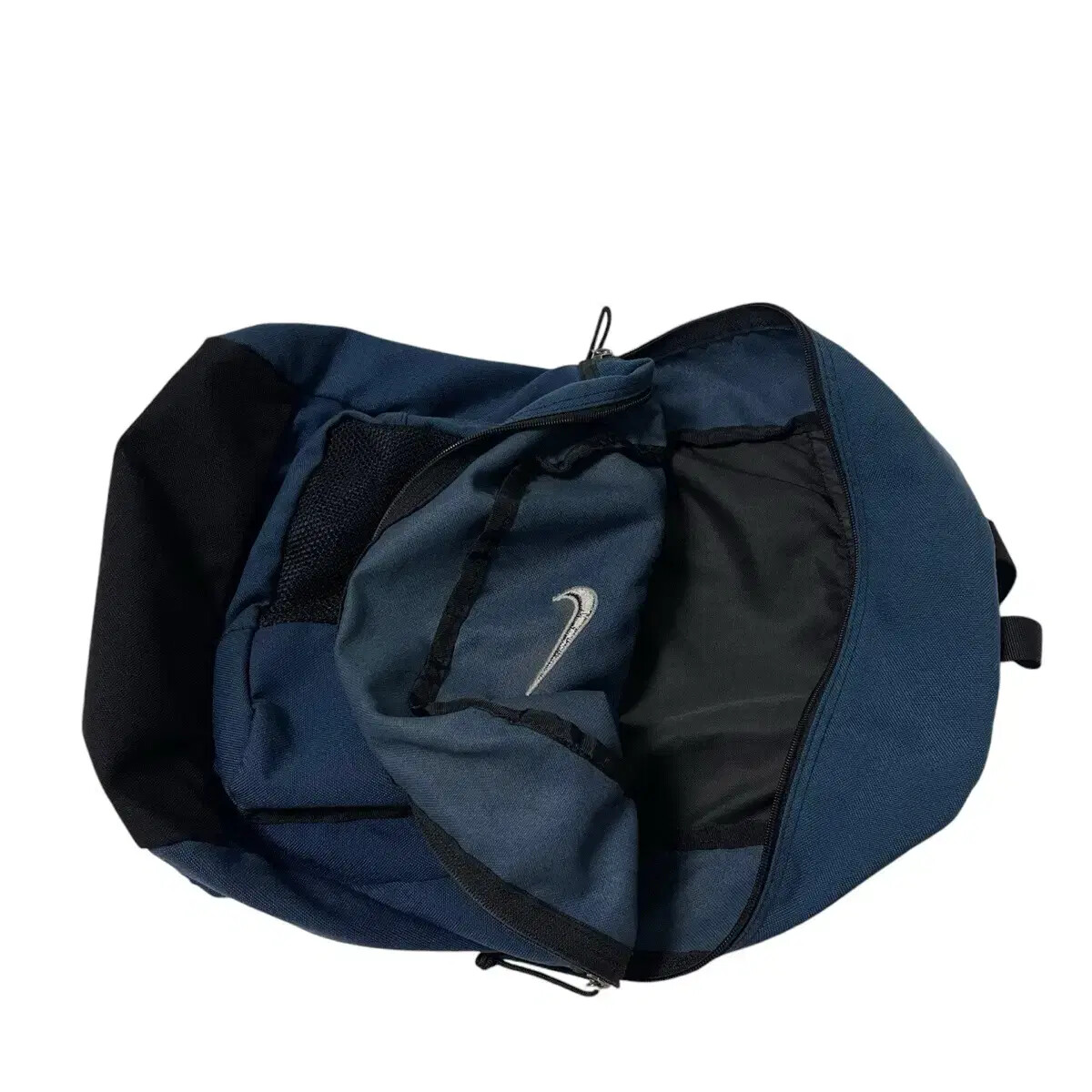 90s Nike Old School Y2K Swoosh Navy Pocket Backpack Bag | eBay