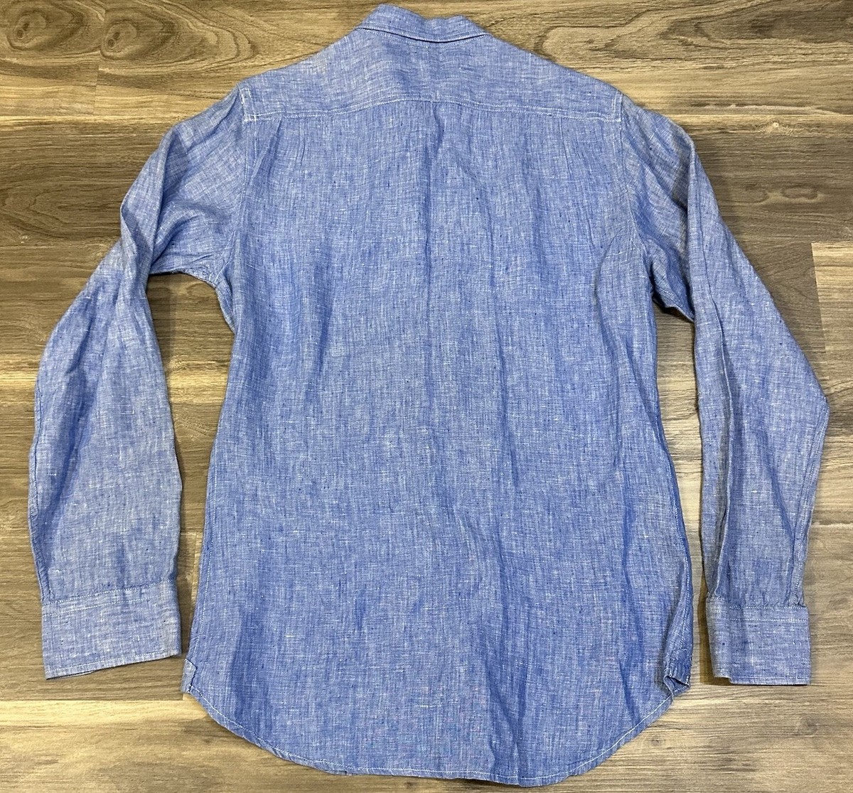 Chemise Club Monaco Homme - Bleu Clair Col Boutonné, Taille XS Slim Fit, Occasion Très Bon état