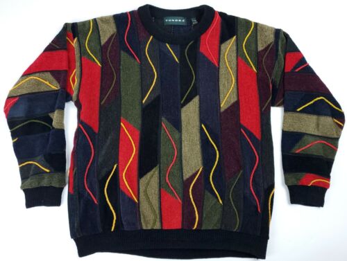 LARGE Vintage Tundra Canada Sweater Coogi Style Bill Cosby Biggie Smalls Men's - Picture 1 of 4